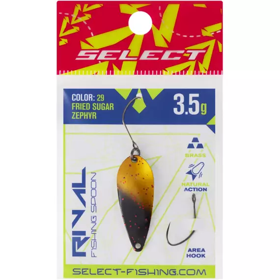 Блешня Select Rival 3.5g 34mm #29 Fried Sugar Zephyr, Вага блешні: 3.5, Колір блешні: #29 Fried Sugar Zephyr, фото , изображение 2